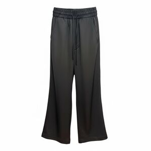 H&M Black Satin Wide Leg Pants